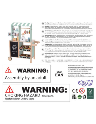 WOOPIE GREEN Duży Wielofunkcyjny Drewniany Straga 73EL