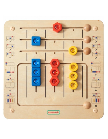 MASTERKIDZ Układanka Sortowanie Diamentów - Tablica Ścienna Edukacyjna Montessori