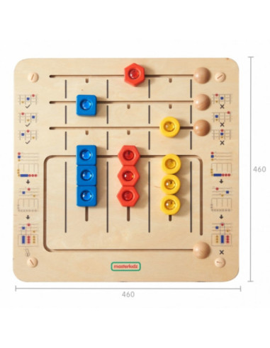 MASTERKIDZ Układanka Sortowanie Diamentów - Tablica Ścienna Edukacyjna Montessori