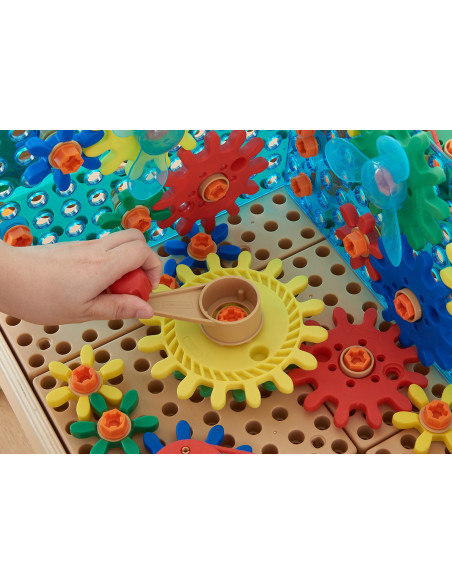 Masterkidz Zestaw kolorowych trybików i kół zębatych 198 elemenów