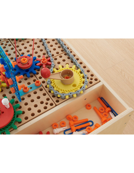 Masterkidz Zestaw kolorowych trybików i kół zębatych 198 elemenów