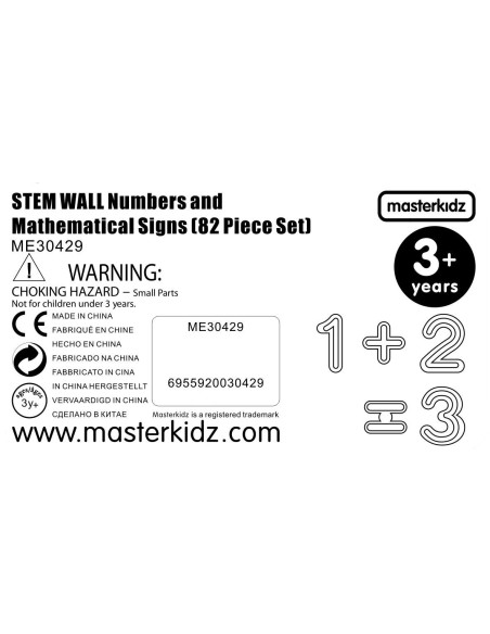 MASTERKIDZ Zestaw Cyferek 82 Elementów Do Nauki Liczenia