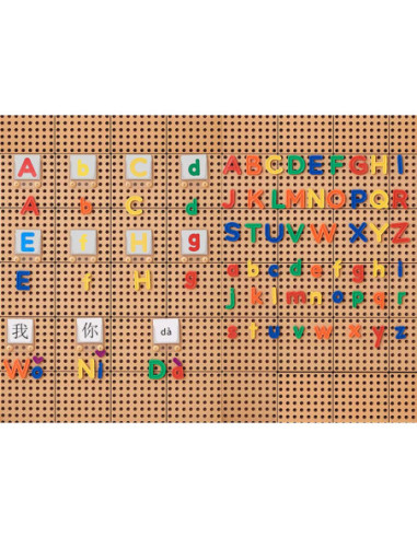 MASTERKIDZ Alfabet Zestaw 122 Liter Dużych i Małych