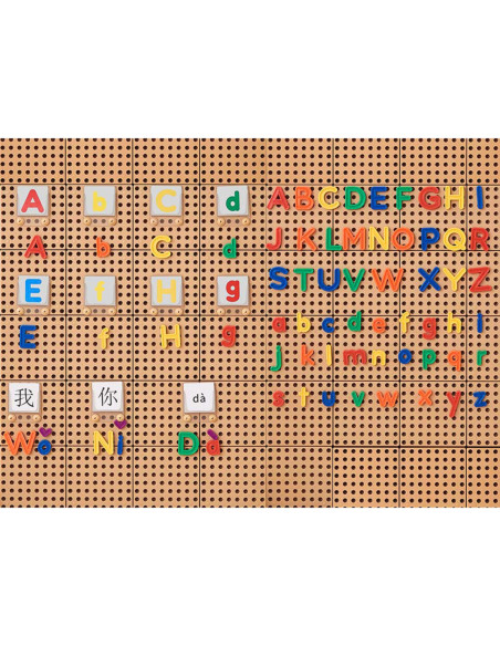 MASTERKIDZ Alfabet Zestaw 122 Liter Dużych i Małych