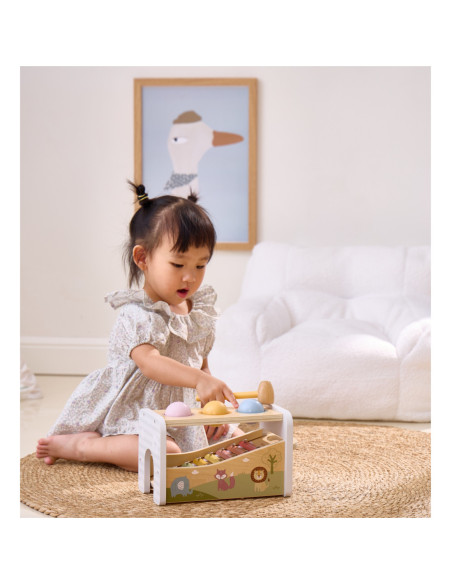 VIGA Drewniany Zestaw Wybijanka + Cymbałki 2w1