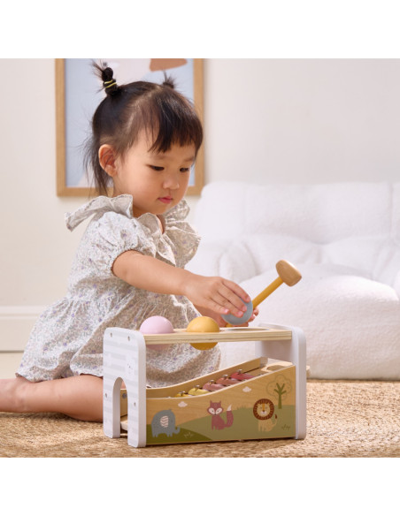 VIGA Drewniany Zestaw Wybijanka + Cymbałki 2w1