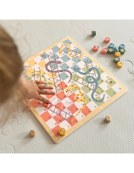 WOOPIE GREEN Gry Planszowe  Logiczne 2w1 Ludo Chińczyk + Uwolnij Zwierzątka