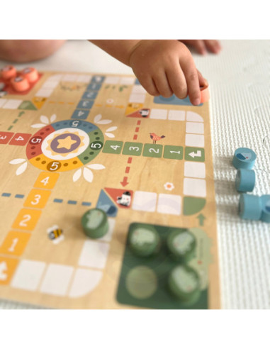 WOOPIE GREEN Gry Planszowe  Logiczne 2w1 Ludo Chińczyk + Uwolnij Zwierzątka