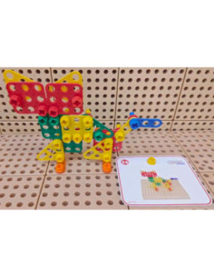 MASTERKIDZ Zestaw Geometrycznych Kształtów Klocków do Paneli Ściennych STEM 260 el. 2