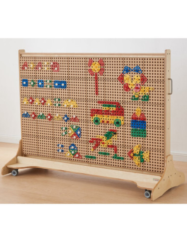 MASTERKIDZ Zestaw Geometrycznych Kształtów Klocków do Paneli Ściennych STEM 260 el.