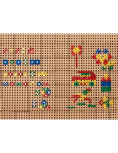 MASTERKIDZ Zestaw Geometrycznych Kształtów Klocków do Paneli Ściennych STEM 260 el.