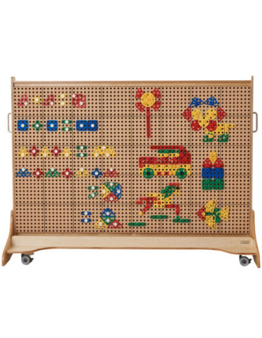 MASTERKIDZ Zestaw Geometrycznych Kształtów Klocków do Paneli Ściennych STEM 260 el.