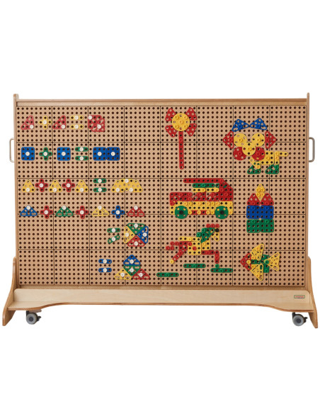 MASTERKIDZ Zestaw Geometrycznych Kształtów Klocków do Paneli Ściennych STEM 260 el.