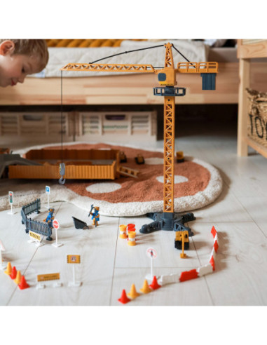 WOOPIE  Samochód Ciężarowy 6w1 Zestaw Budowy Dźwig Resoraki Akcesoria