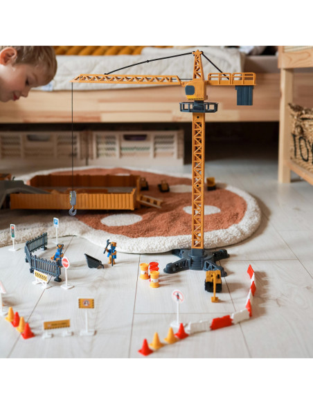 WOOPIE  Samochód Ciężarowy 6w1 Zestaw Budowy Dźwig Resoraki Akcesoria