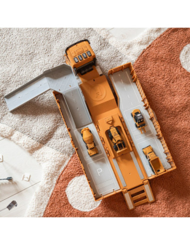 WOOPIE  Samochód Ciężarowy 6w1 Zestaw Budowy Dźwig Resoraki Akcesoria