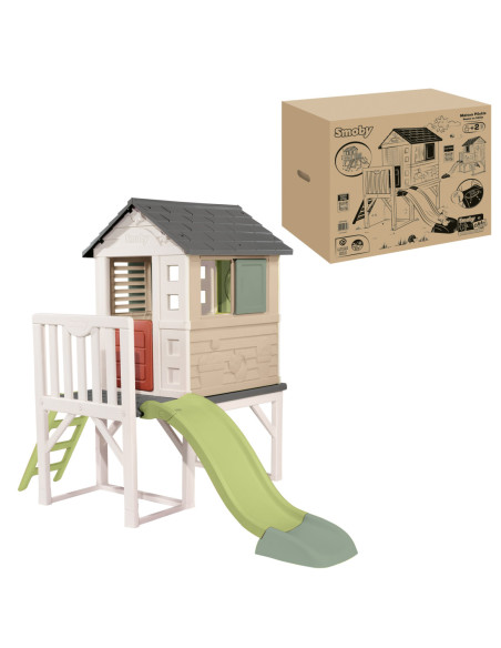Smoby Domek Na Palach Ze Zjeżdżalnią