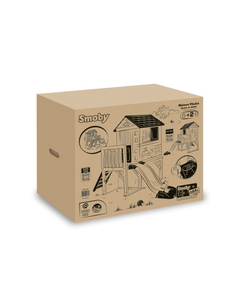 Smoby Domek Na Palach Ze Zjeżdżalnią