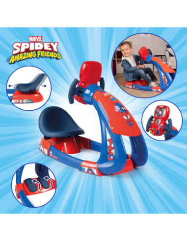 Smoby Symulator jazdy Spidey ze światłem i dźwiękiem