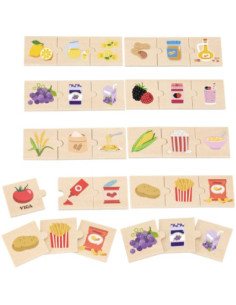 VIGA Zestaw Puzzli Odkrywaj Związki Między Naturą a Jedzeniem