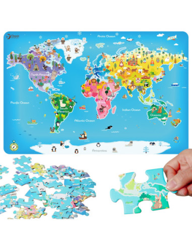 Classic World Puzzle Mapa Świata