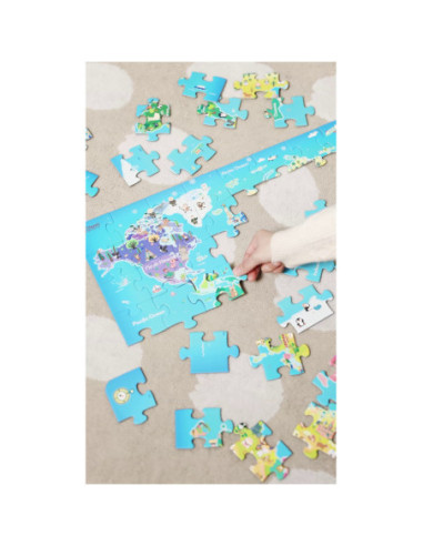 Classic World Puzzle Mapa Świata