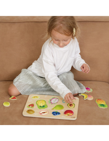 Classic World Drewniana Układanka Owoce