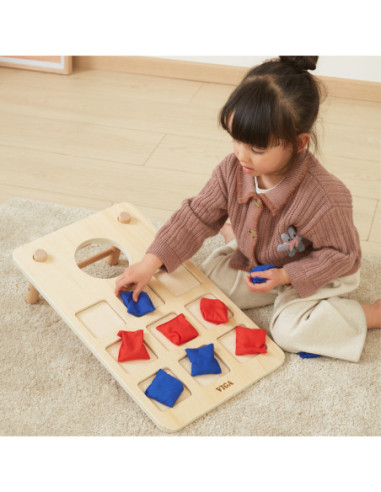 Viga Gra Zręcznościowa 2w1 Kółko i Krzyżyk + Cronhole - Rzut Docelu