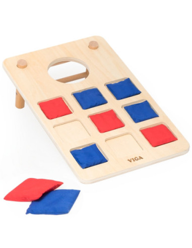 Viga Gra Zręcznościowa 2w1 Kółko i Krzyżyk + Cronhole - Rzut Docelu