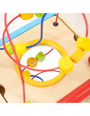 Viga Drewniana Kostka Edukacyjna 5w1