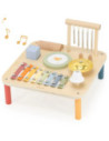 Viga Drewniany Stolik Edukacyjny Muzyczny Sensoryczny 7W1