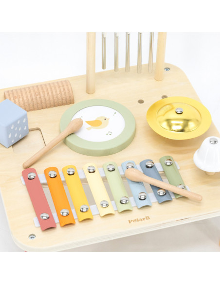 Viga Drewniany Stolik Edukacyjny Muzyczny Sensoryczny 7W1