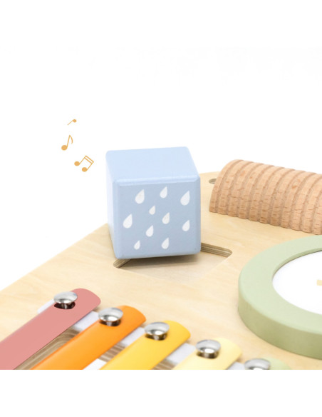 Viga Drewniany Stolik Edukacyjny Muzyczny Sensoryczny 7W1