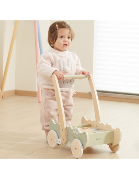 Viga Drewniany Wózek Na Klocki Pchacz