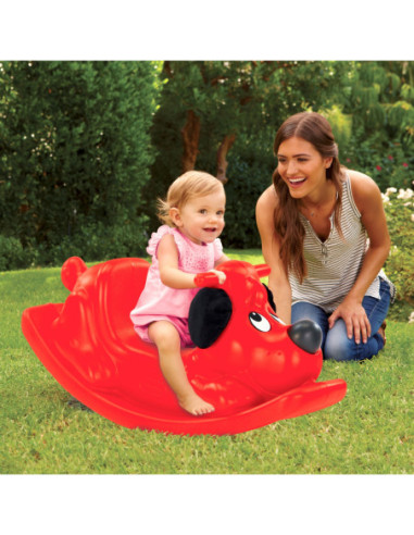 LITTLE TIKES Piesek Na Biegunach Czerwony Bujak