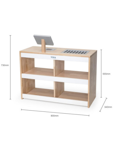 VIGA Drewniana Kasa Sklepowa