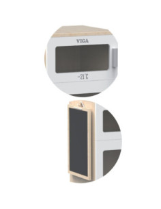 Viga Drewniana Lodówka Z Tablicą Kredową 2