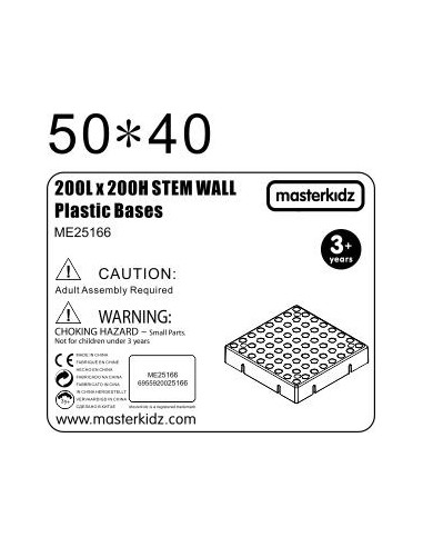 MASTERKIDZ Panel Ścienny Tablica Naukowa Kreatywna STEM 20x20 cm Bez Panelu Montażowego