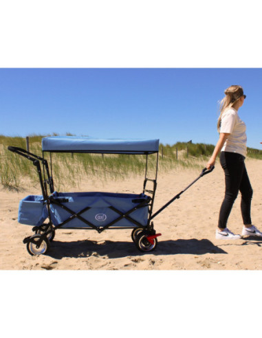 AXI Składany Wózek Plażowy z Dachem Hamulcem i Torbą 80Kg