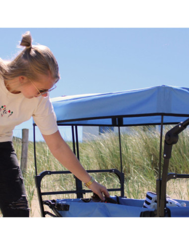 AXI Składany Wózek Plażowy z Dachem Hamulcem i Torbą 80Kg