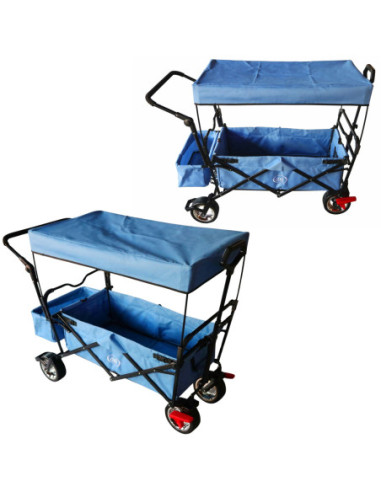 AXI Składany Wózek Plażowy z Dachem Hamulcem i Torbą 80Kg