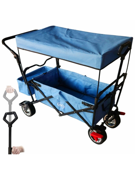 AXI Składany Wózek Plażowy z Dachem Hamulcem i Torbą 80Kg