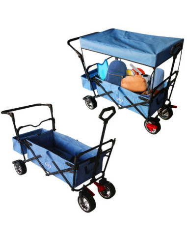 AXI Składany Wózek Plażowy z Dachem Hamulcem i Torbą 80Kg