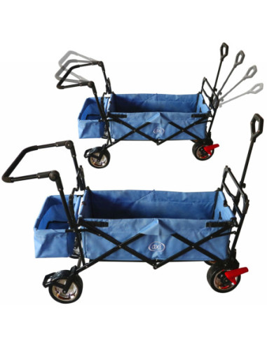 AXI Składany Wózek Plażowy z Dachem Hamulcem i Torbą 80Kg