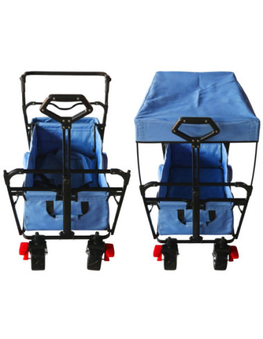 AXI Składany Wózek Plażowy z Dachem Hamulcem i Torbą 80Kg