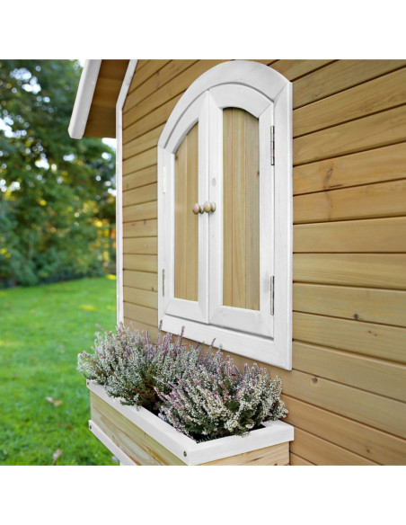 AXI Drewniany Domek z Oknami Alex Playhouse 178 cm