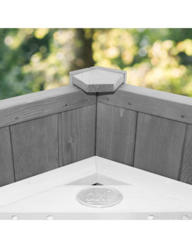 AXI Plac Zabaw Drewniany Wieża z Huśtawką Drabinki Wspinaczkowe Zjeżdżalnia XLL