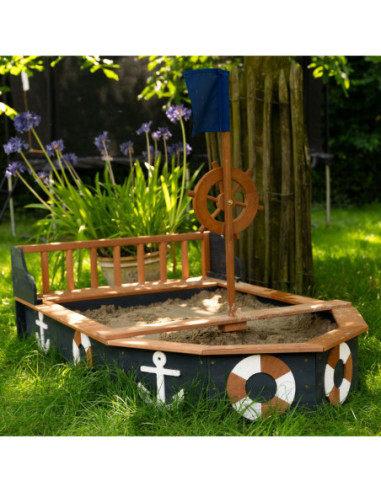 AXI Drewniana Piaskownica Doris ze Schowkiem + Pokrowiec 153 cm