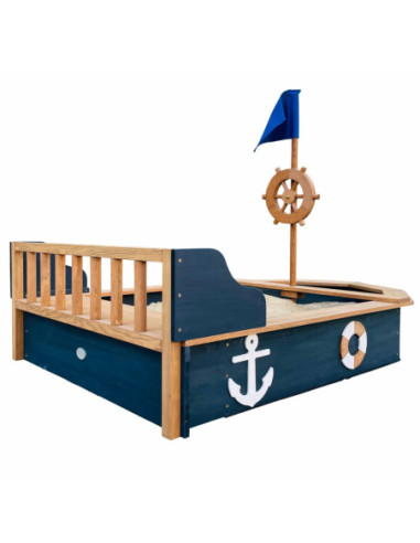 AXI Drewniana Piaskownica Doris ze Schowkiem + Pokrowiec 153 cm