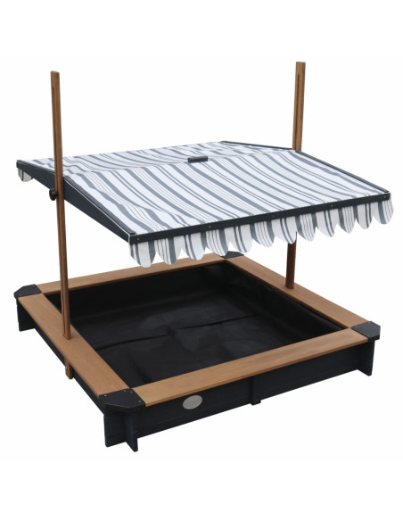 AXI Drewniana Piaskownica z Daszkiem Zamykana z Ławkami